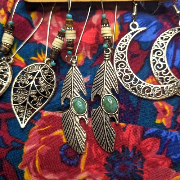 NEW Bohemian fashion dangle earring set - Picture 5 of 8